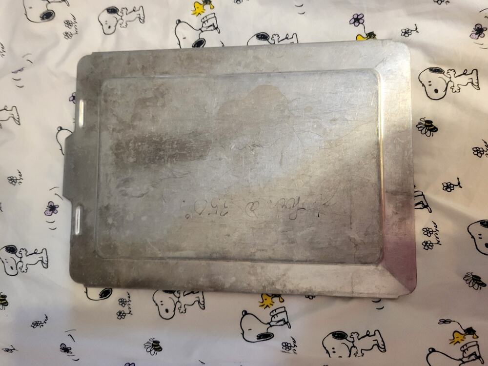 Slide-On Aluminum Cake Pan Lid Cover Only 13 X 9